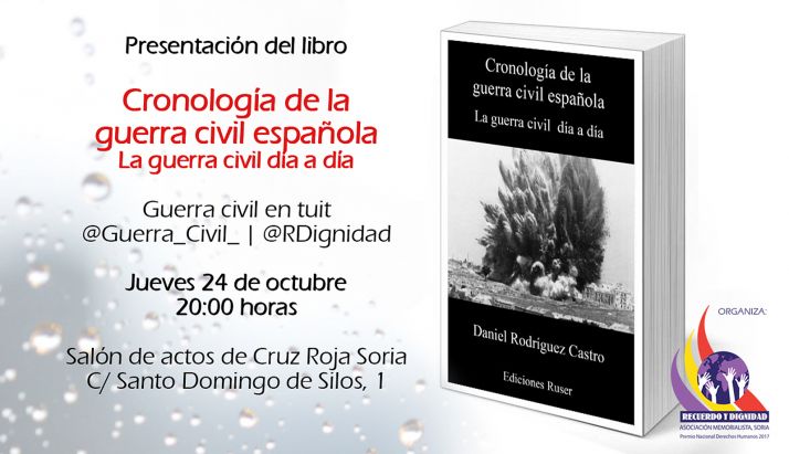Presentan el jueves un libro sobre la cronología de la Guerra Civil 