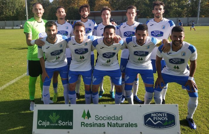 El equipo titular de la SD Almazán para el partido de este domingo. 