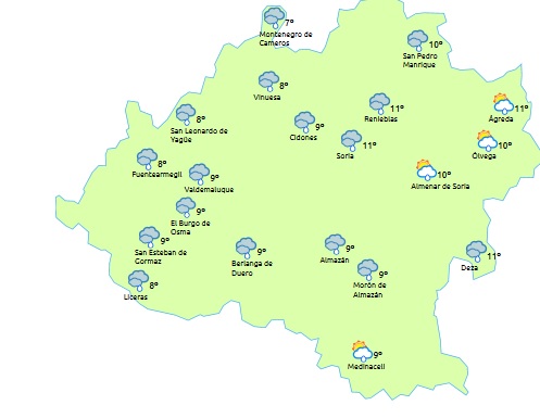 Llueve y bajan las temperaturas
