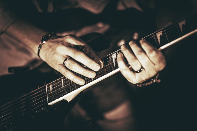 Guitarra de rock.