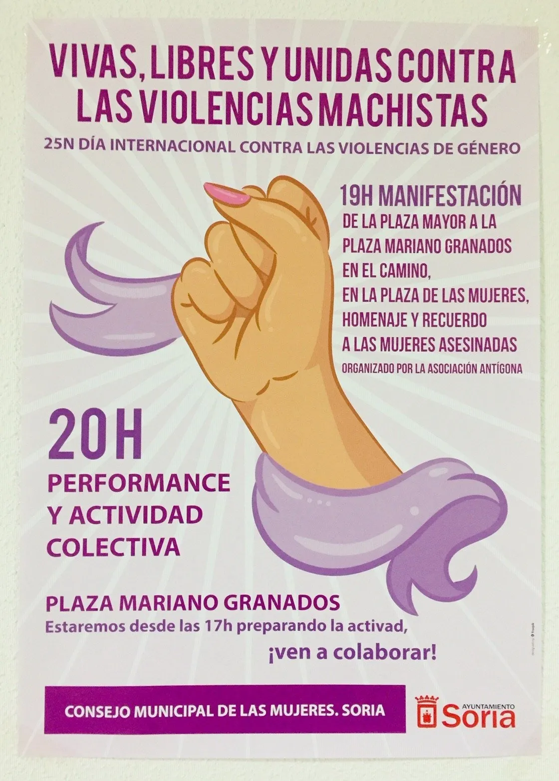 Cartel de la jornada reivindicativa.