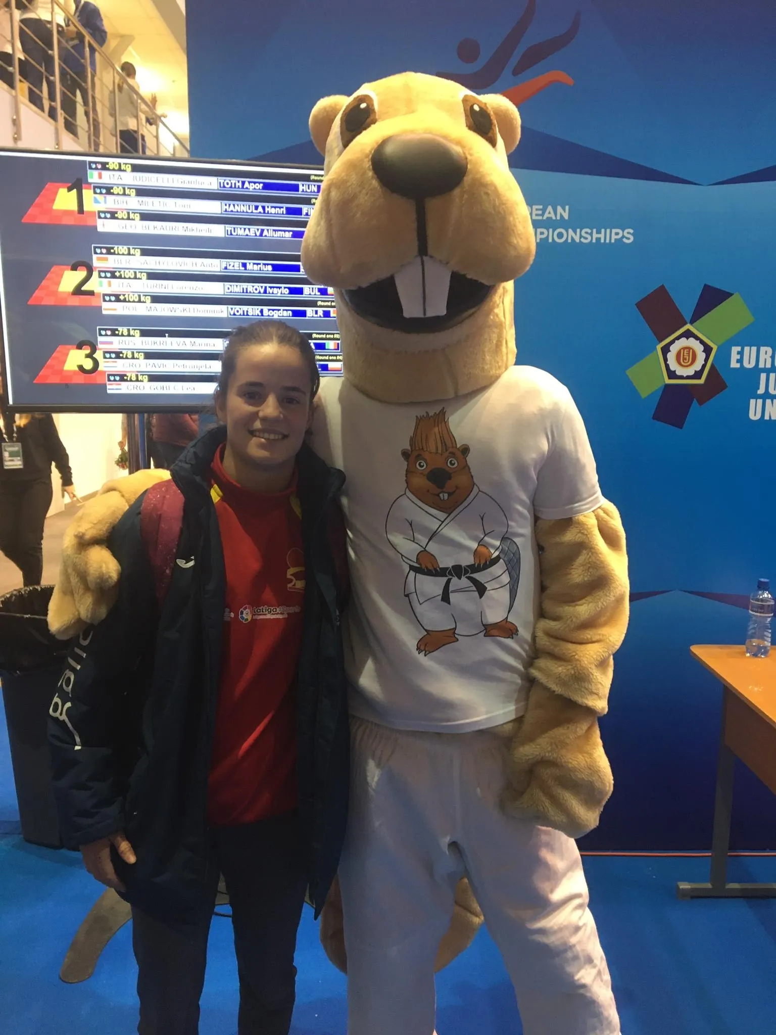 Rocío García, en Rusia, durante el Europeo Sub-23. 