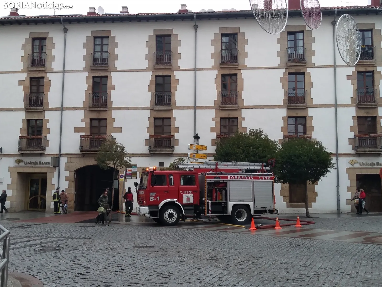 Una imagen del exterior del edificio este martes. /SN