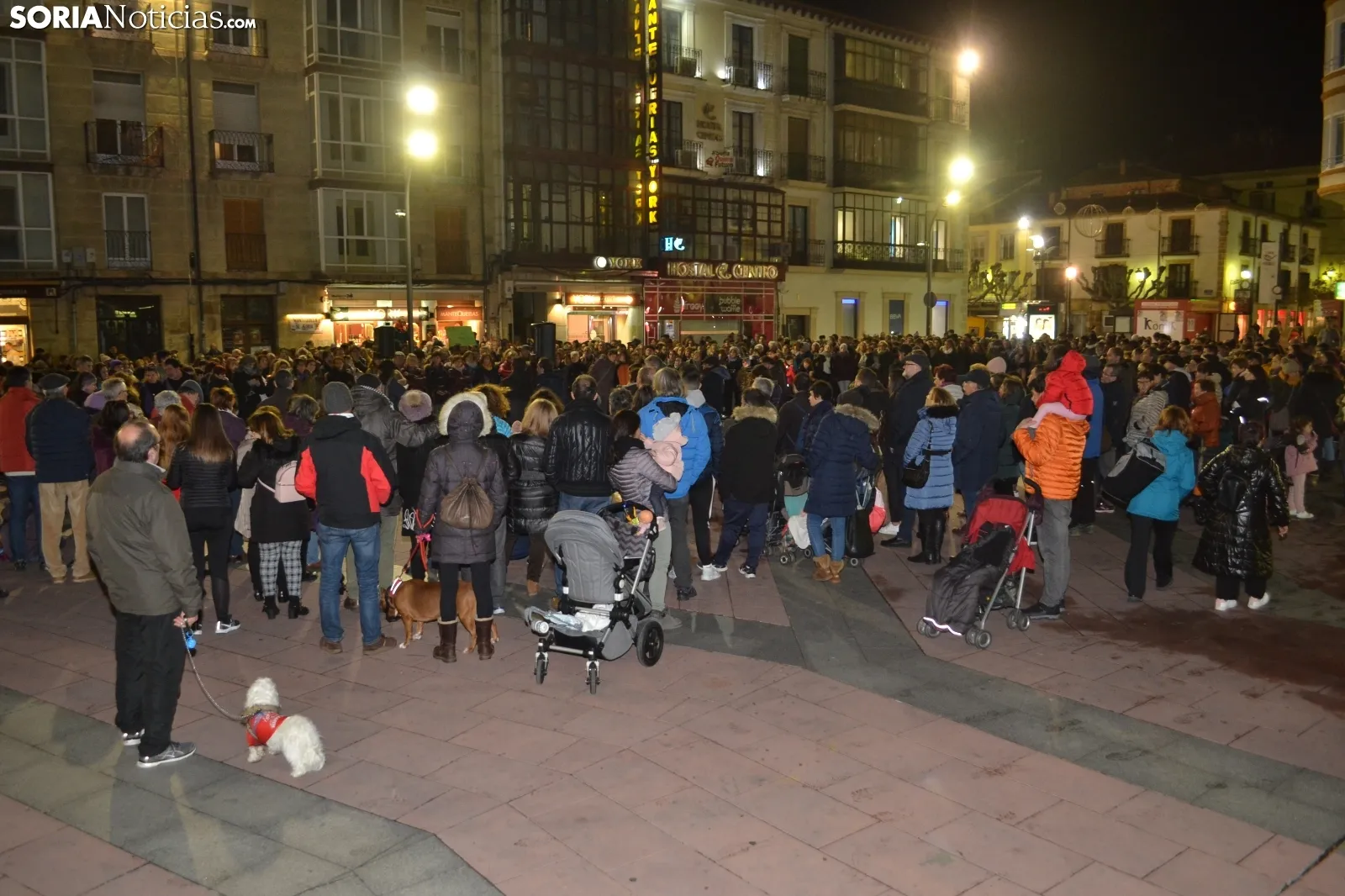 Una imagen de este 25-N en la capital soriana