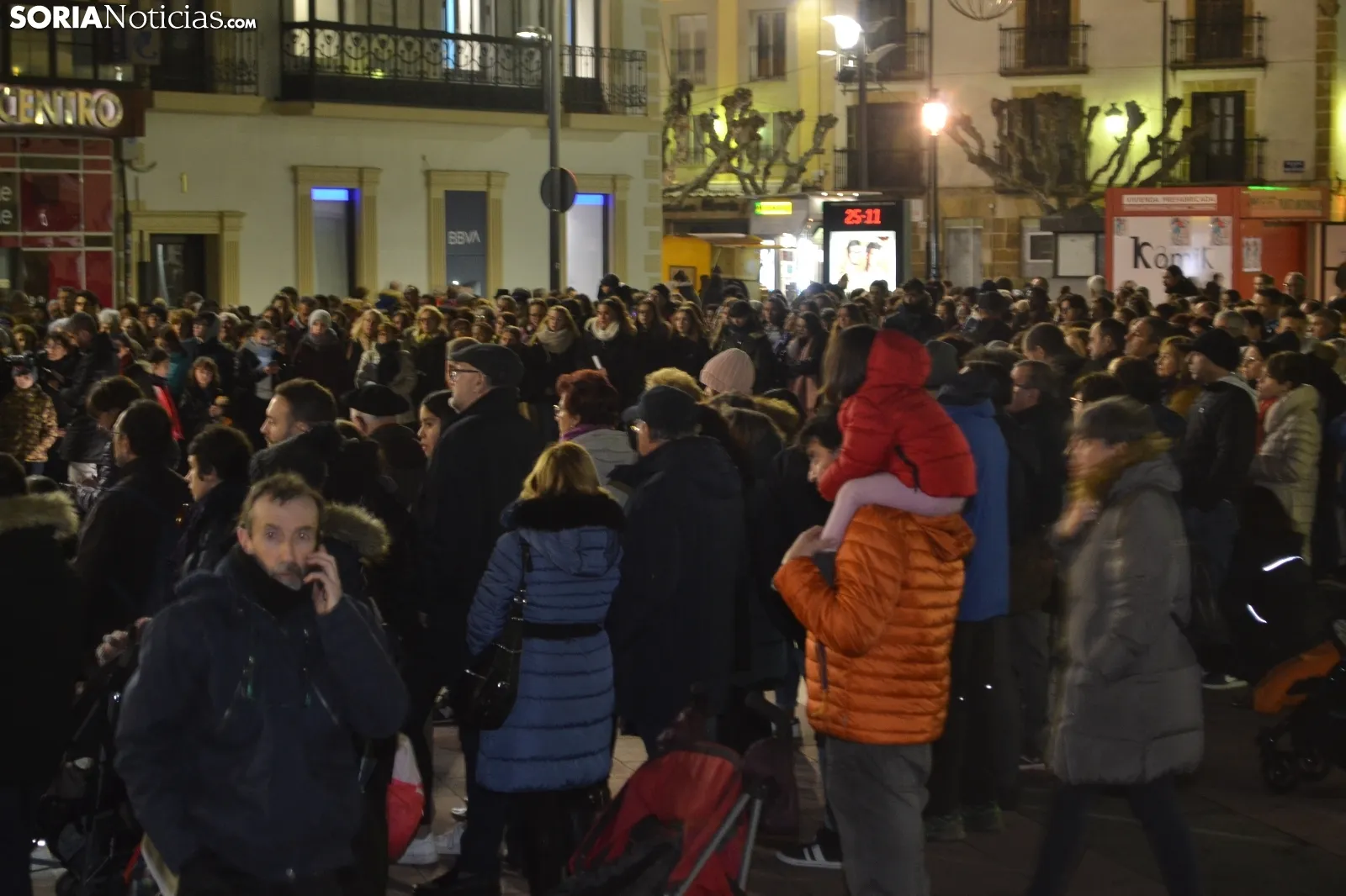 Una imagen de este 25-N en la capital soriana
