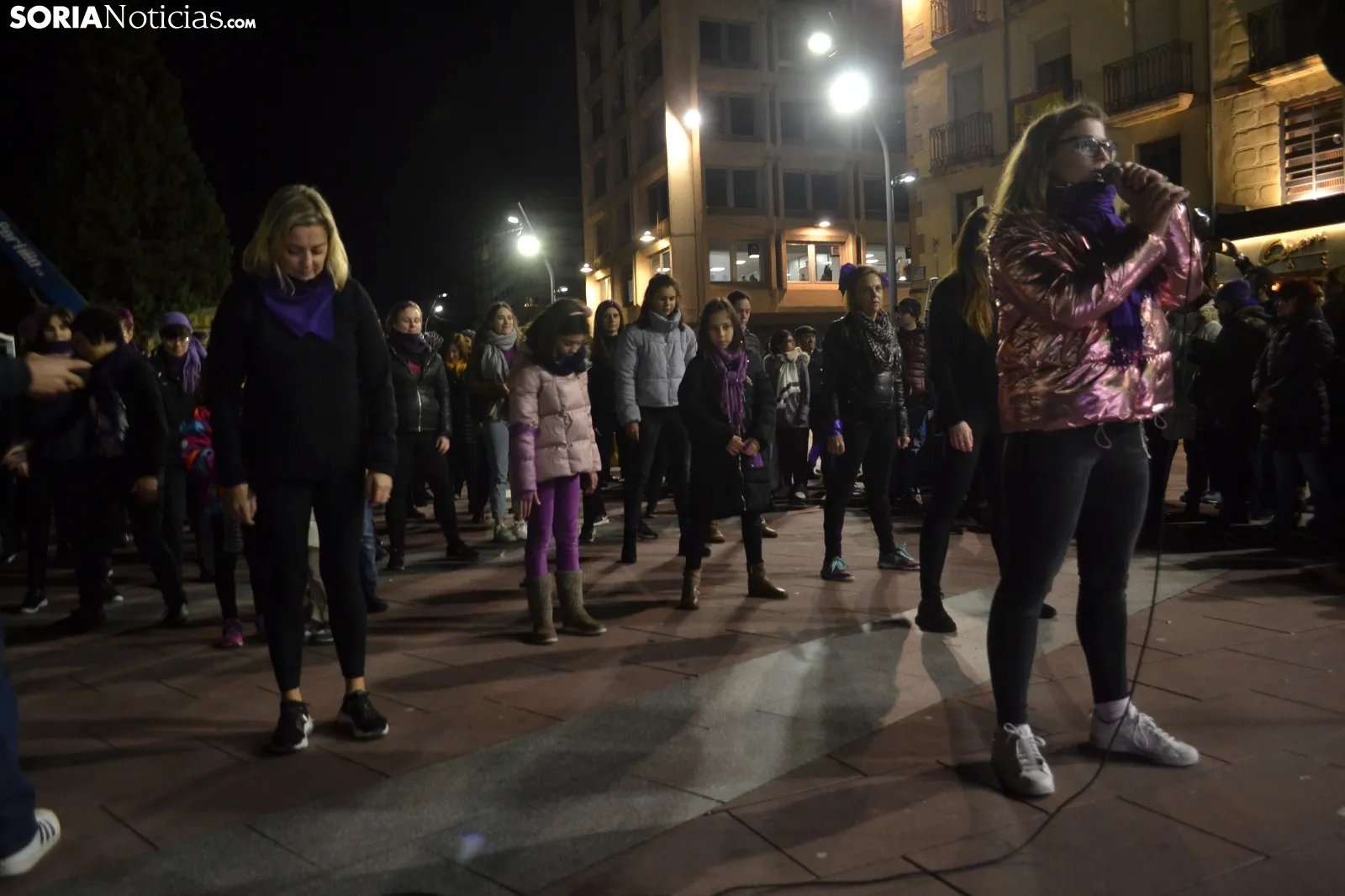 Una imagen de este 25-N en la capital soriana