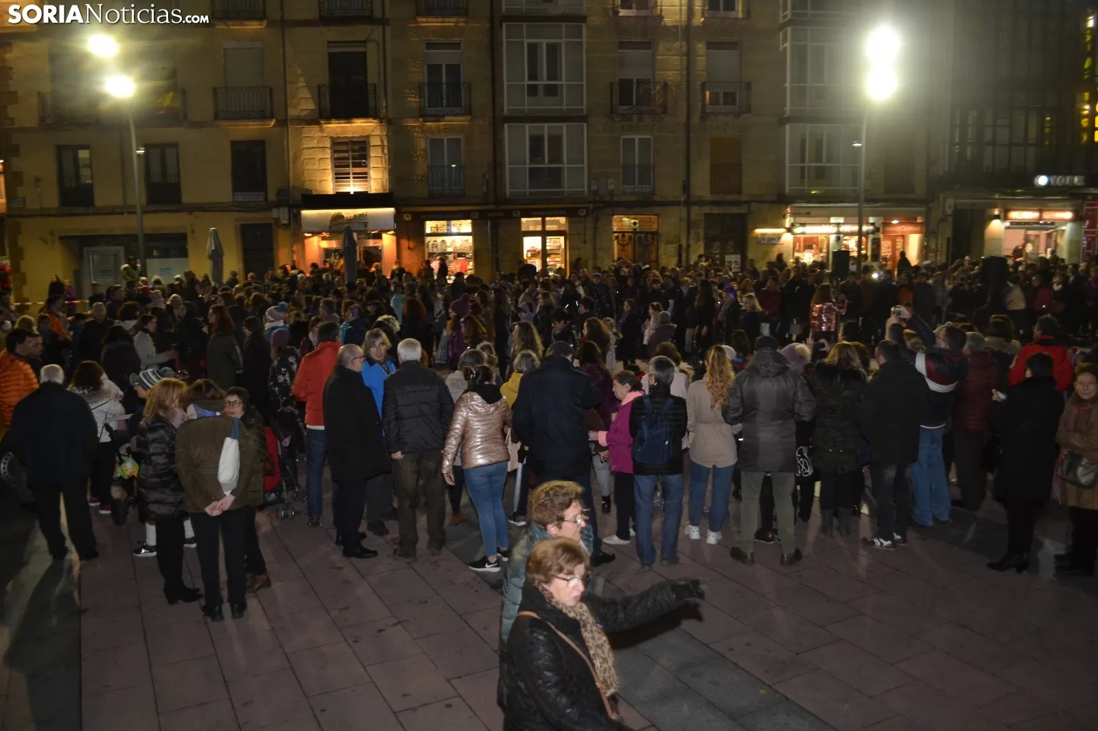 Una imagen de este 25-N en la capital soriana