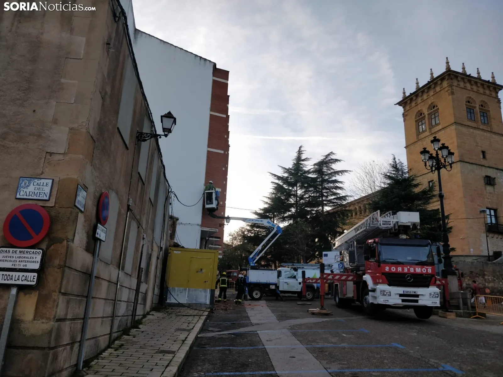 Una imagen del operativo tras el derrumbe. /SN