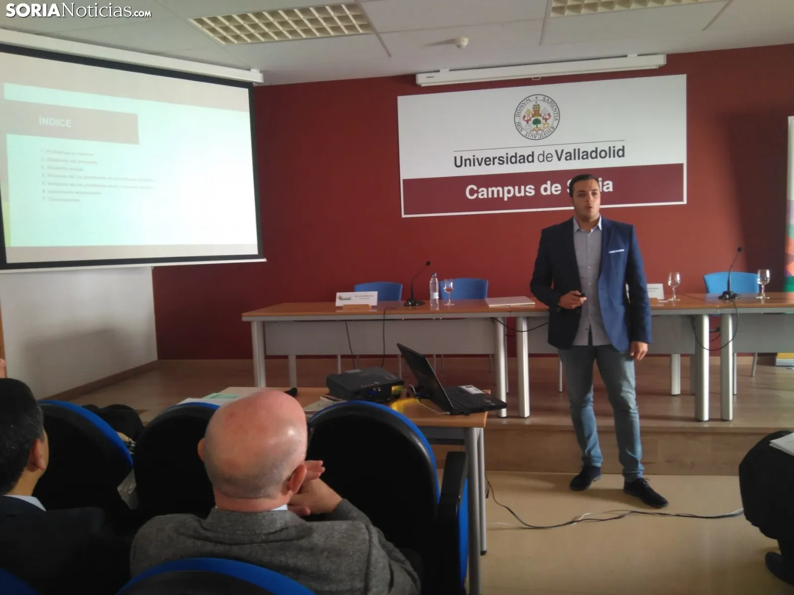 Foto 2 - &Oacute;scar Torres, premio al Mejor Trabajo Fin de Grado del Campus de Soria