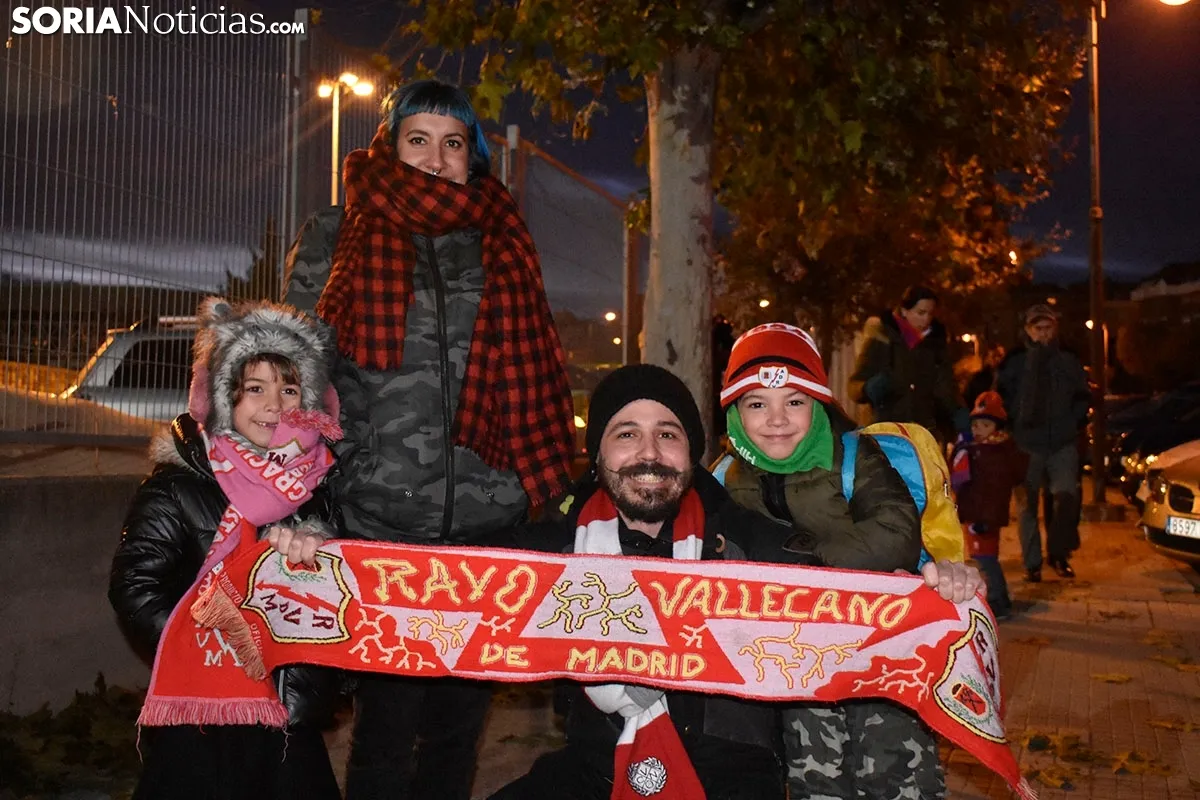 Aficiones del Numancia y el Rayo Vallecano.