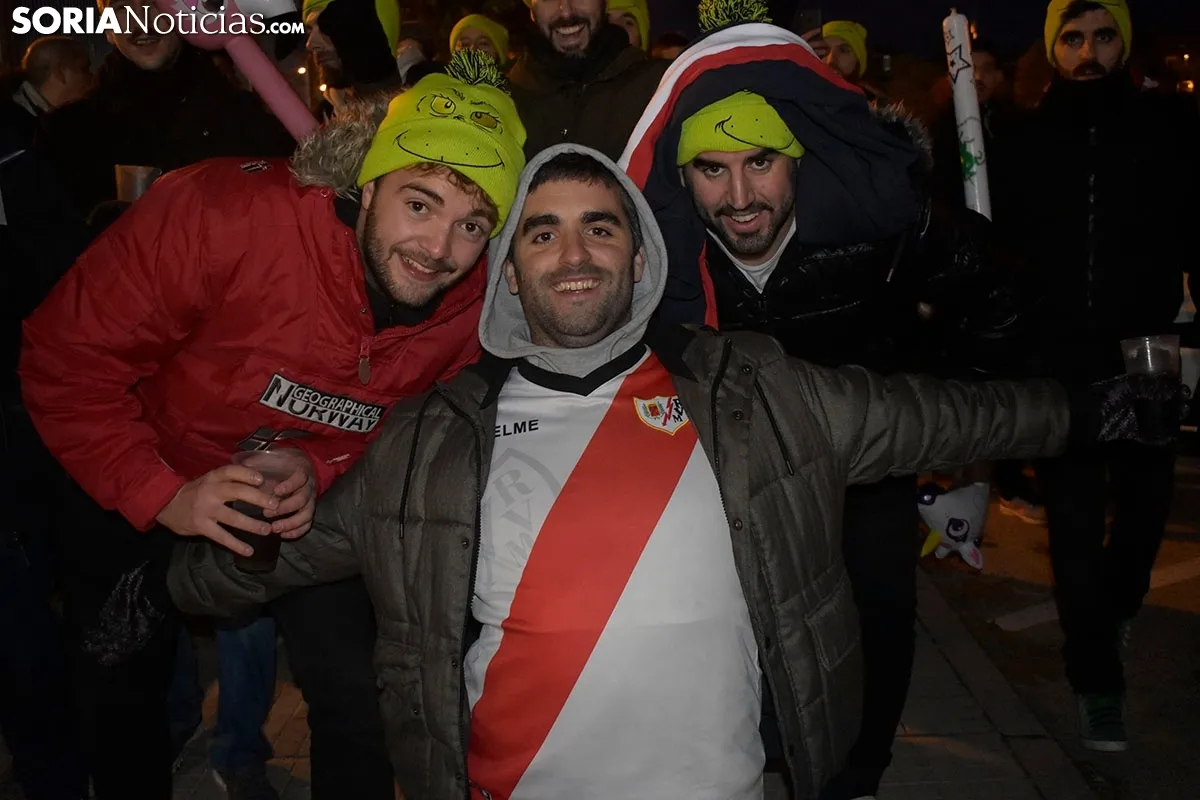 Aficiones del Numancia y el Rayo Vallecano.