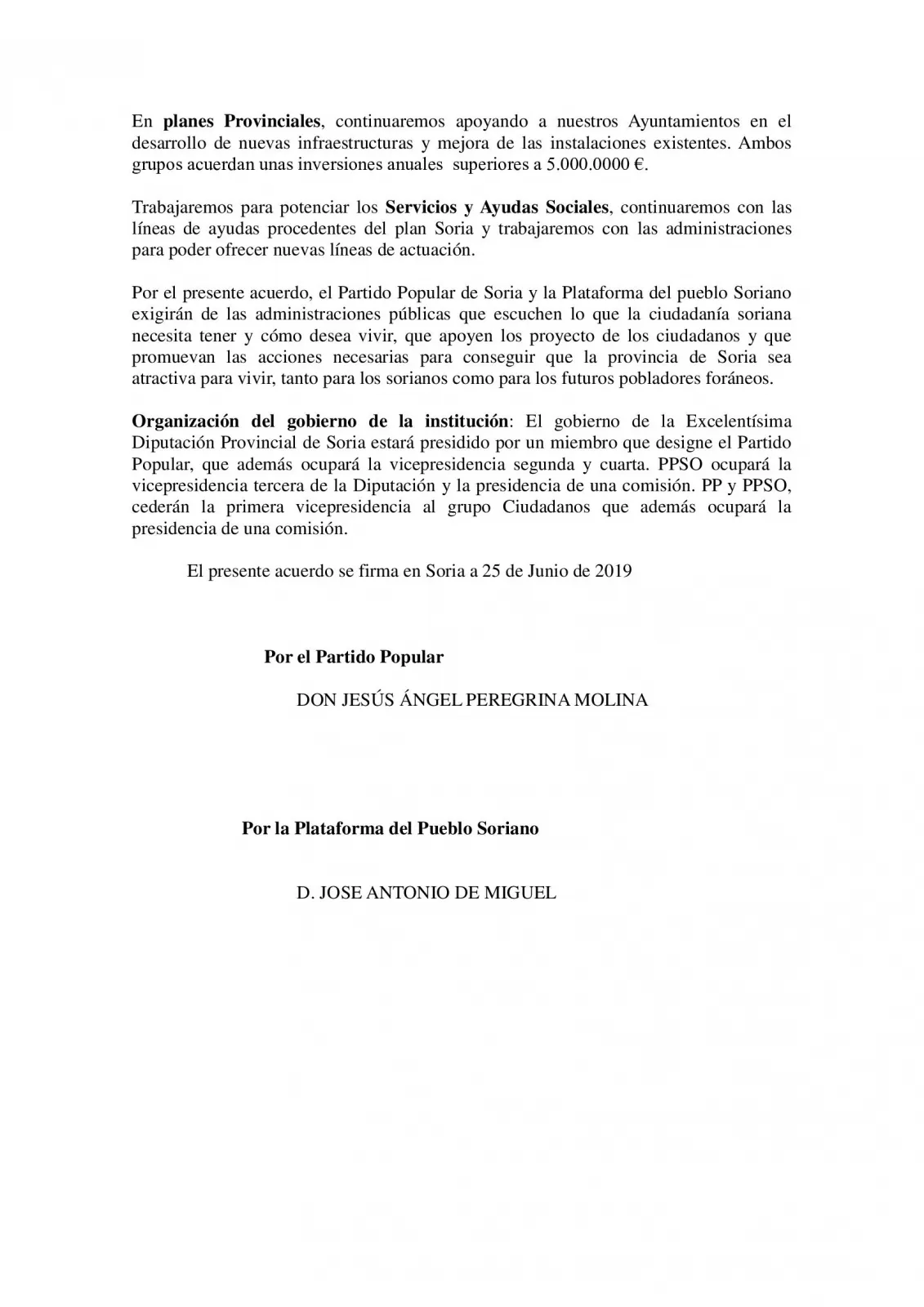 Foto 2 - Serrano publica el acuerdo PP-PPSO&hellip; obviando a los temas candentes