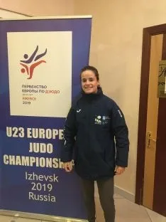 Rocío García, en Rusia, durante el Europeo Sub-23. 