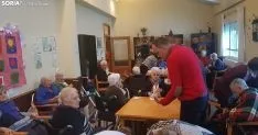Imagen de la tarde de hoy en la residencia berlanguesa. /SN