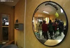 Una imagen de la jornada de intercambio este jueves en la sede de coworking de Soria. /SN