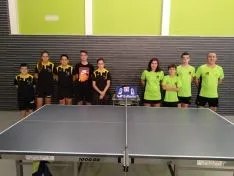 Una de las imágenes que deja esta jornada del tenis de mesa soriano. 