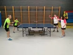 Una de las imágenes que deja esta jornada del tenis de mesa soriano. 