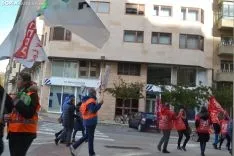Una imagen de la concentración ante la sede de la Junta en la capital soriana. /SN