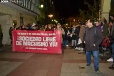 Una imagen de este 25-N en la capital soriana