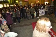 Una imagen de este 25-N en la capital soriana
