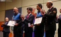 Una imagen del acto de este miércoles en El Burgo. /SN