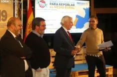 Una imagen de la jornada de intercambio este jueves en la sede de coworking de Soria. /SN