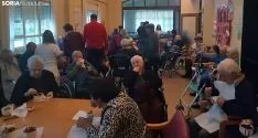 Imagen de la tarde de hoy en la residencia berlanguesa. /SN