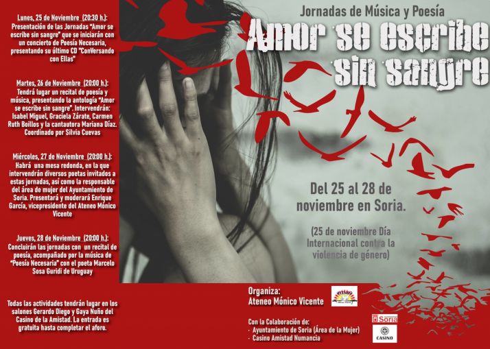 Jornadas Amor se escribe sin sangre para conmemorar el Día Internacional para la Eliminación de la Violencia de Género