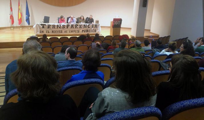 Una asamblea de CGT Soria el pasado abril. 
