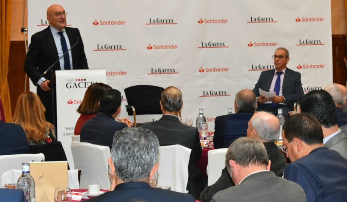 El consejero en su intervención en Salamanca. 