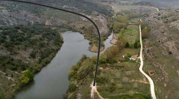 Trazado que seguirá el túner emisor de la depuradora. 