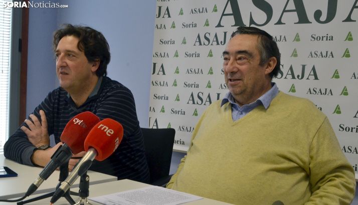Carmelo Gómez (dcha.) y Juan Francisco Barcones este martes en rueda informativa. /SN
