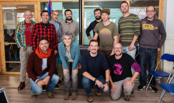 Participantes de los distintos colectivos LGTBI en Presura. 