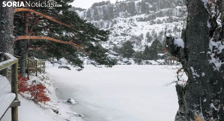 Una imagen invernal de la Laguna Negra. /SN