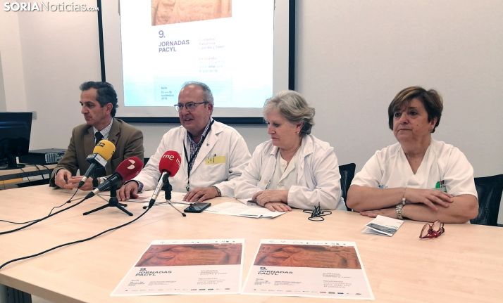 Alberto Caballero, Enrique Delgado, María Teresa Martínez y Milagros Laorden este miércoles. /SN