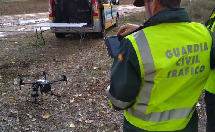 La GC de Soria trabaja con drones.