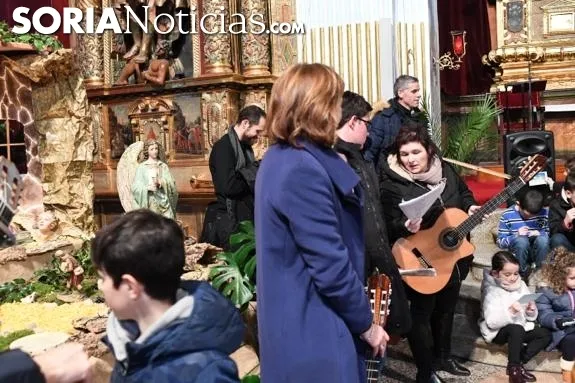 Una imagen de 'Las Posadas' en Ágreda este domingo. /Nacho Grijalbo