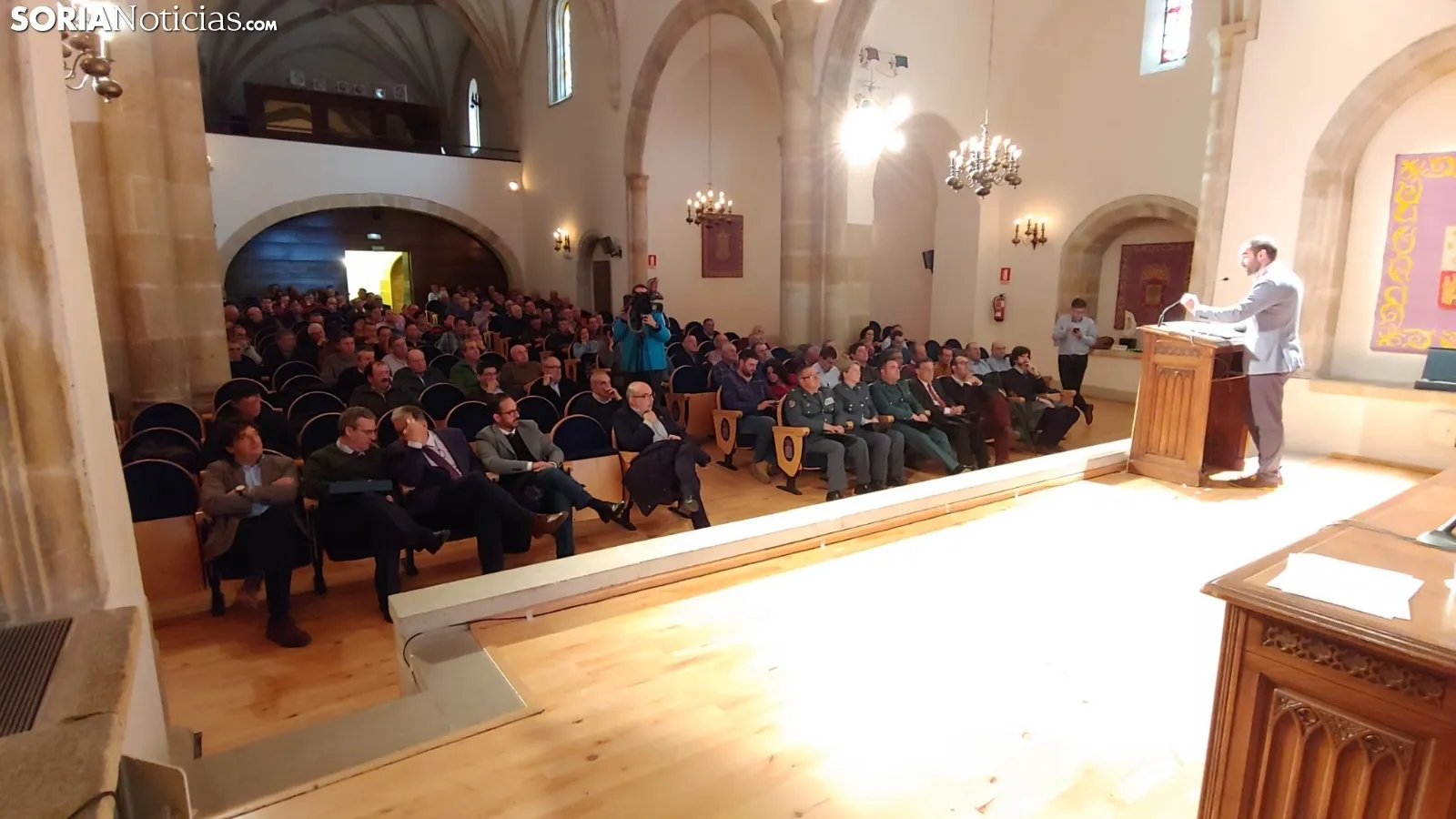 Una imagen del acto central en el Aula Tirso de Molina. /M Audiovisuales