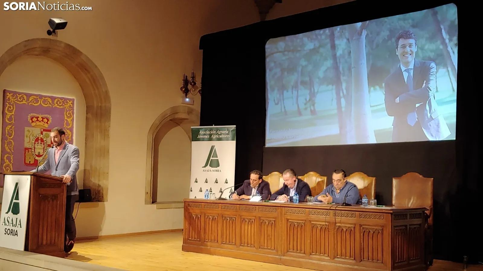 Una imagen del acto central en el Aula Tirso de Molina. /M Audiovisuales