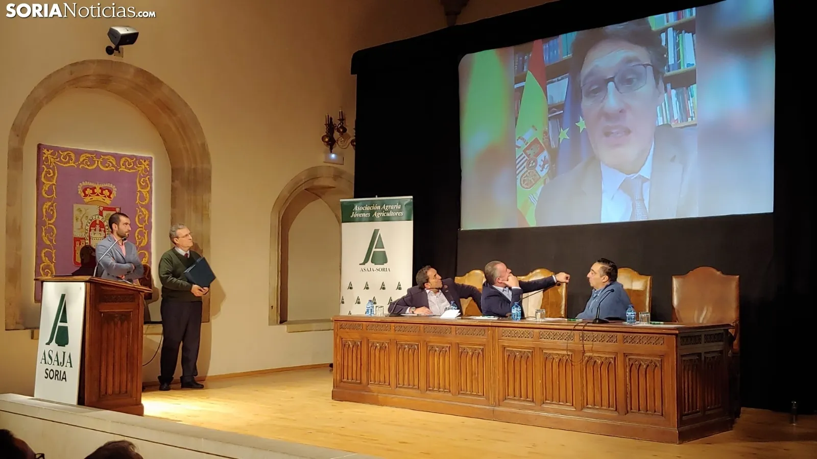 Una imagen del acto central en el Aula Tirso de Molina. /M Audiovisuales