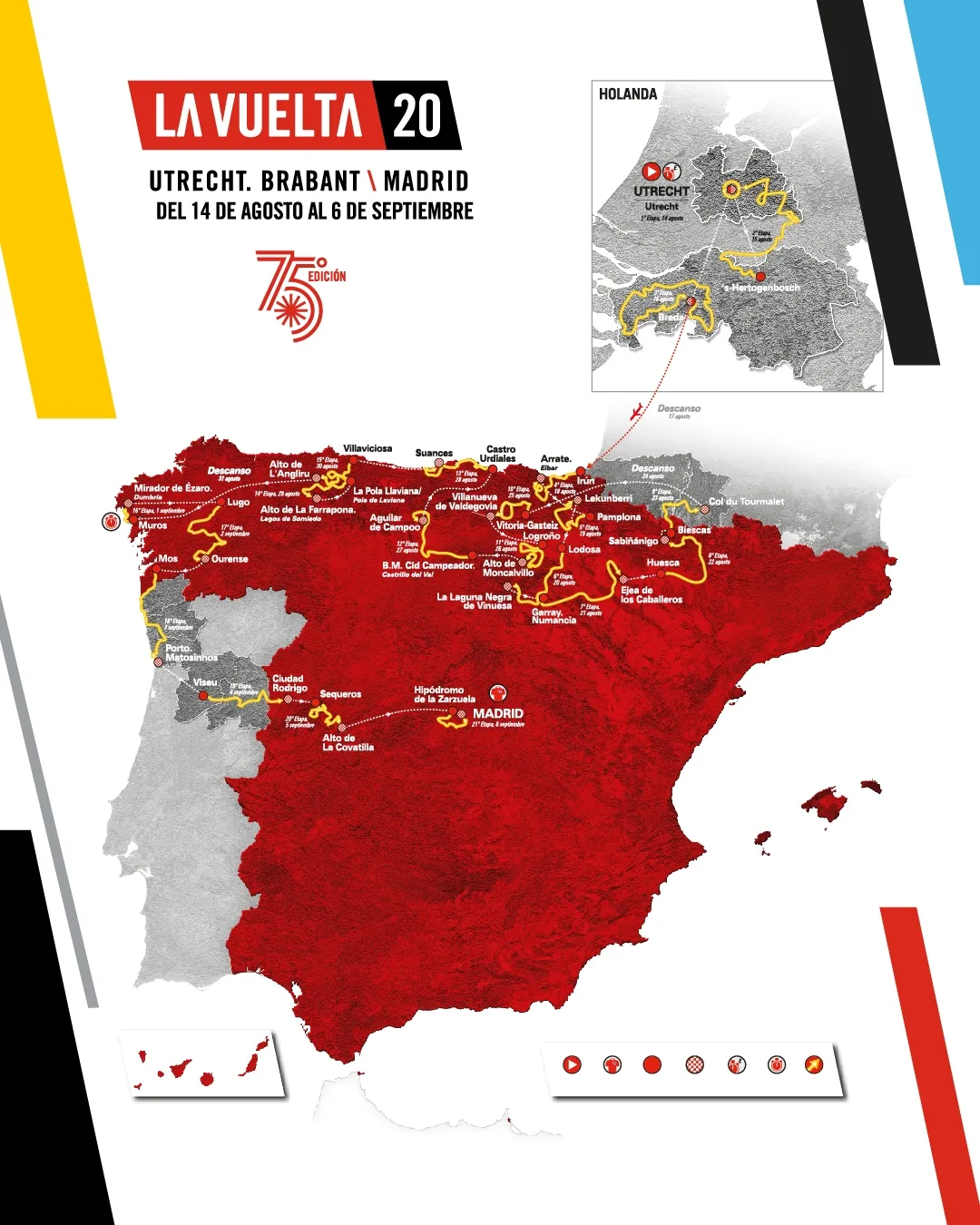 Foto 2 - Libro de ruta: As&iacute; ser&aacute;n las 2 etapas sorianas de la Vuelta a Espa&ntilde;a 2020