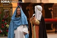 Una imagen de 'Las Posadas' en Ágreda este domingo. /Nacho Grijalbo