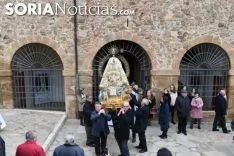 Una imagen de la subida de la Virgen. /SN