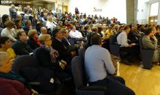 Una imagen del acto en el salón de actos de la 'Colmena'. /SN