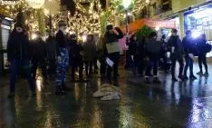 Una imagen de la performance este jueves. /SN