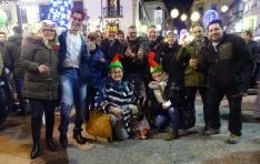 Un grupo de sorianos festeja la llegada de 2020. /SN