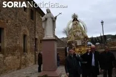 Una imagen de la subida de la Virgen. /SN