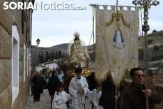 Una imagen de la subida de la Virgen. /SN