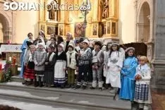 Una imagen de 'Las Posadas' en Ágreda este domingo. /Nacho Grijalbo