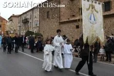 Una imagen de la subida de la Virgen. /SN